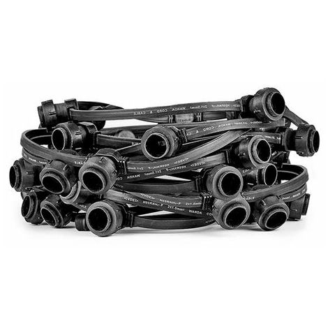 Illu Lichterkette Komplettset 10m, E27, IP65, verlängerbar