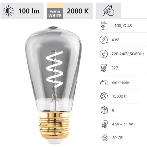 Kit 6 lampadine LED LedByLed - Candela a filamento 2W (20 W) - E14