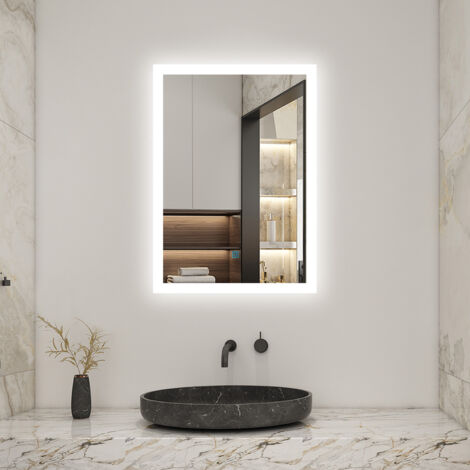 Illuminated LED Bathroom Mirror with Demister,Dimmable,500x700mm