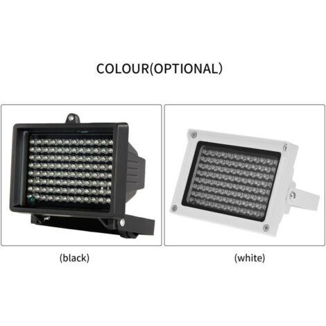 Illuminateur infrarouge 96 LED étanche – Vision nocturne automatique – Distance de visualisation 10-60m – Pour caméras de sécurité CCTV