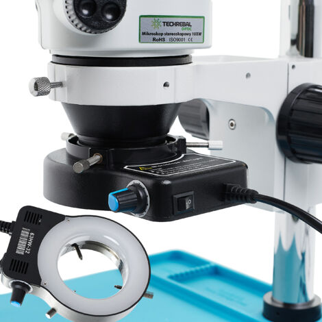 Illuminatore/illuminazione LED Techrebal 48x regolabile per microscopio
