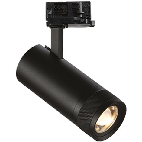 Illuminazione A Binario Contemporaneo Eos Alluminio Nero Led 15W 4000K Ip20