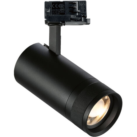 Illuminazione A Binario Contemporaneo Eos Alluminio Nero Led 25W 4000K Ip20