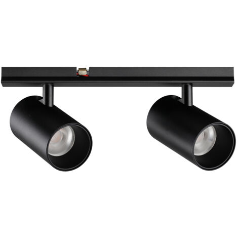 Illuminazione A Binario Contemporaneo Stick Alluminio Nero Led 10W 3000K Ip20
