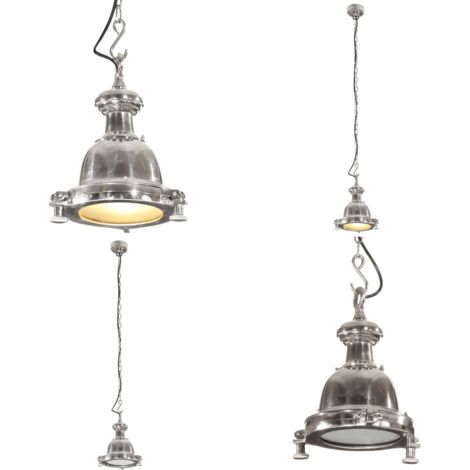 Illuminazione a Sospensione 25x25x136 cm in Alluminio - Lampada a sospensione - Illuminazione industriale