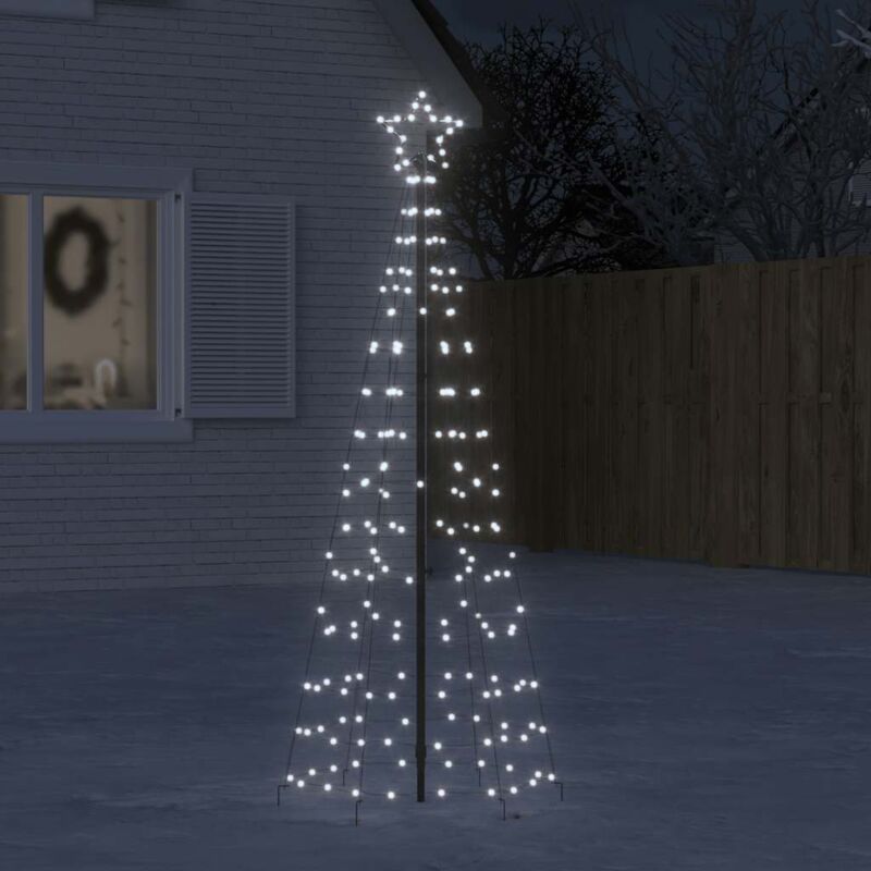 Luce Albero di Natale con Picchetti 220LED Bianco