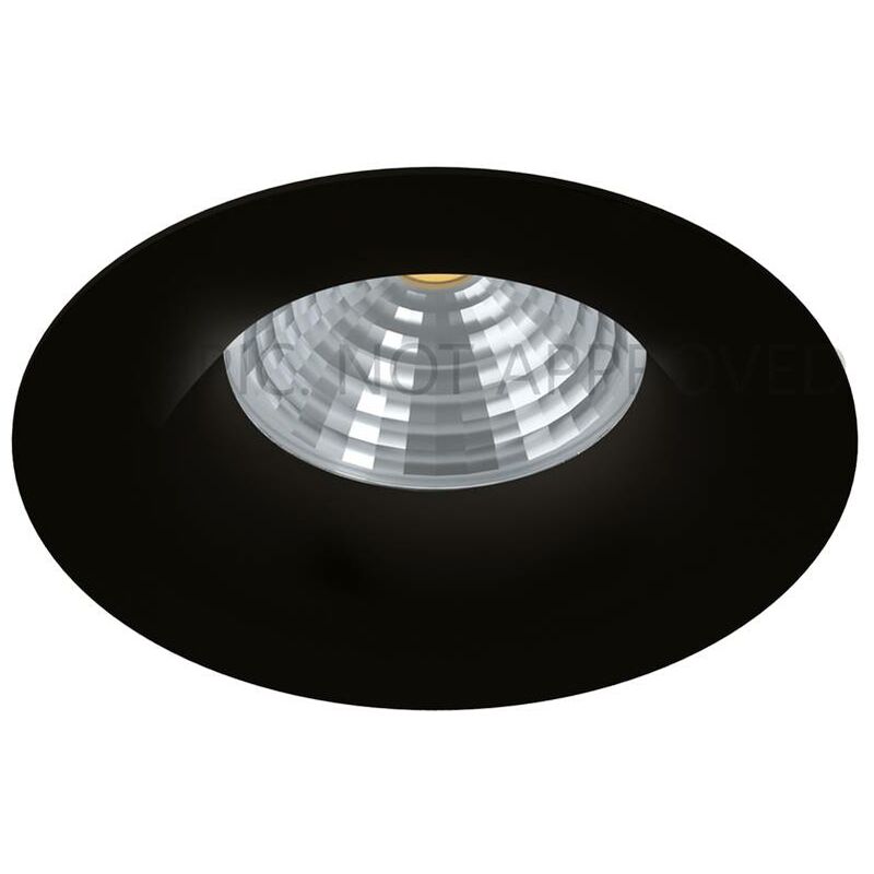 Image of Eglo - led ad alta tensione da incasso saliceto luce nera Ø8,8cm h: 4,2 centimetri