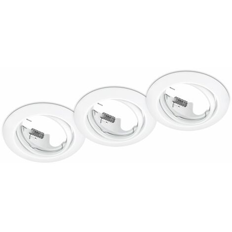 Illuminazione da Incasso da Interno  GU10 in Metallo Bianco Opaco