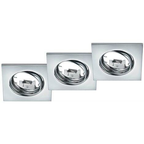 Illuminazione da Incasso da Interno  GU10 in Metallo Cromo