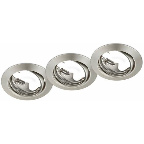 Illuminazione da Incasso da Interno  GU10 in Metallo Nickel Opaco