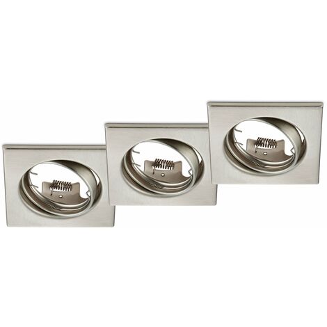 Illuminazione da Incasso da Interno  GU10 in Metallo Nickel Opaco