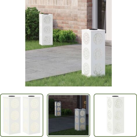 Illuminazione esterna -  Faro LED solare per sentieri 2 pcs Bianco