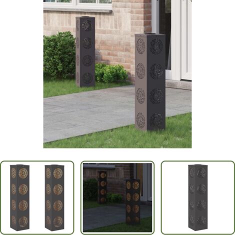 Illuminazione esterna -  Faro LED solare per sentieri 2 pcs Nero
