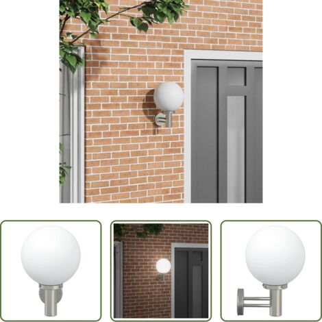 Illuminazione esterna -  Lampada da Parete Esterna Argento 28 x 25 x 38 cm