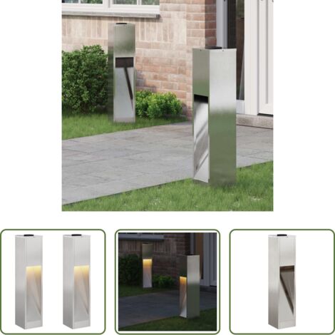 Illuminazione esterna -  Lucina LED Solare da Percorso 2 pcs Argento
