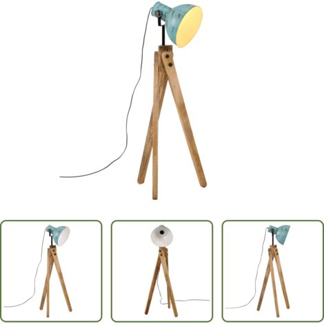Illuminazione -  Lampada da Terra 25 W Blu Anticato 45x45x120 cm E27