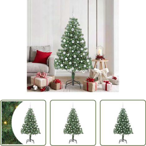Illuminazione LED -  Albero di Natale con 300 LED con supporto Verde 180 cm PVC