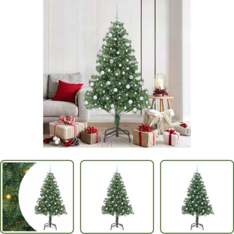 Illuminazione LED -  Albero di Natale con 300 LED con supporto Verde 180 cm PVC