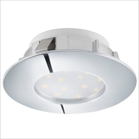 illuminazione led da incasso "pineda" cromo, ø 7,8 cm