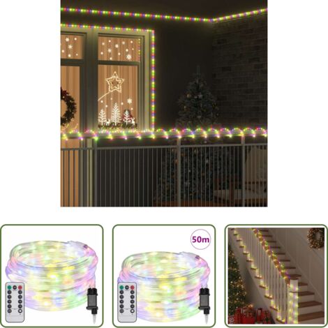 Illuminazione LED -  Luce a corda con 1200 LED Multicolore 50 m PVC