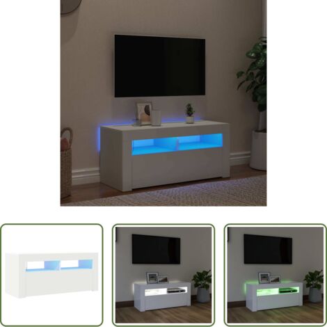 Illuminazione LED -  Mobile Porta TV con Luci LED Bianco 90x35x40 cm