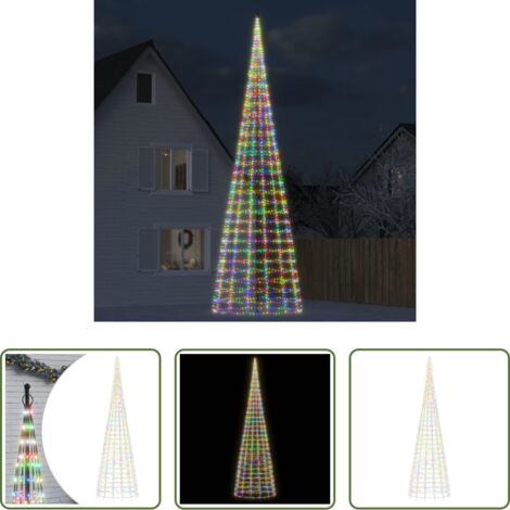 Illuminazione natalizia esterna -  Albero di Natale a LED 3000 LED Colorati 800 cm
