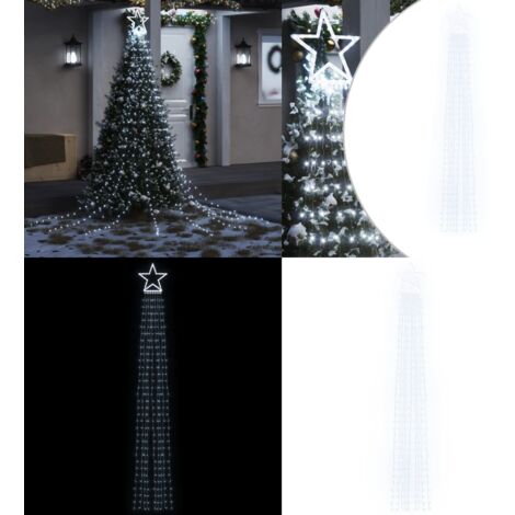 Illuminazione per Albero di Natale 320 LED Bianco Freddo 375 cm - Luci di Natale - Luci natalizie