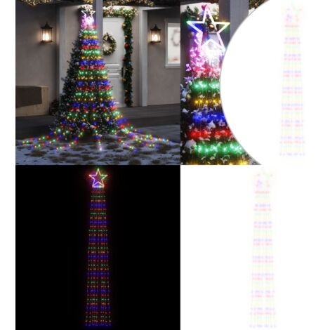 Illuminazione per Albero di Natale 320 LED Colorato 375 cm - Luci natalizie - Luci colorate