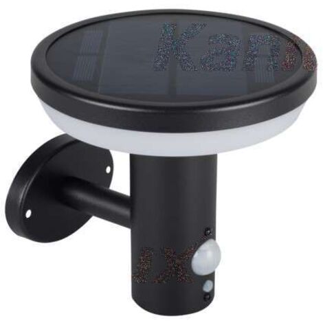 Illuminazione solare LED 500lm impermeabile rilevatore IP44 nero - bianco naturale 4000K