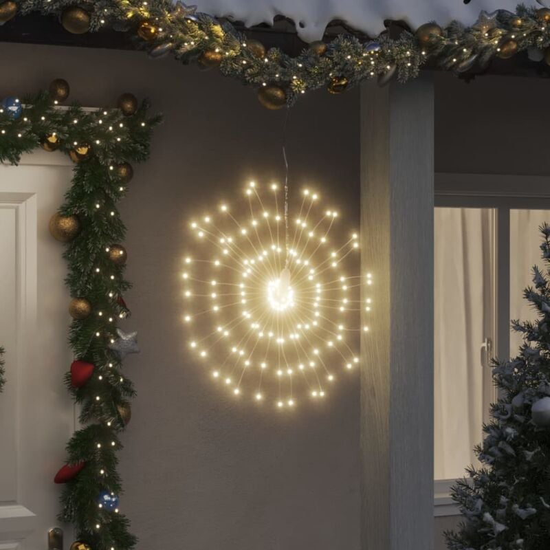 Illuminazioni di Natale Galassia 140 led 2pz Bianco Caldo 17 cm