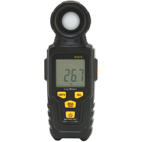 Illuminomètre Numérique Portable LCD Multifonction avec Mesure Automatique de l'Éclairement KD870