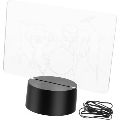 Illusion De Forme Batterie Lampe De Nuit Led Tactile D