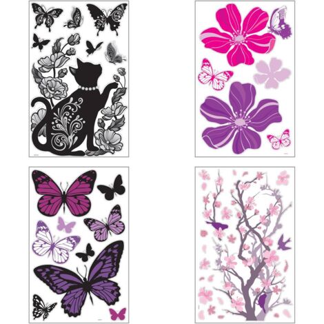 Illustrativer Aufkleber 32x50 - Schmetterling