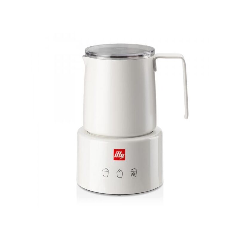 Illy Milk Frother Montalatte Elettrico per Schiuma Latte Calda e Fredda e Cioccolata Calda