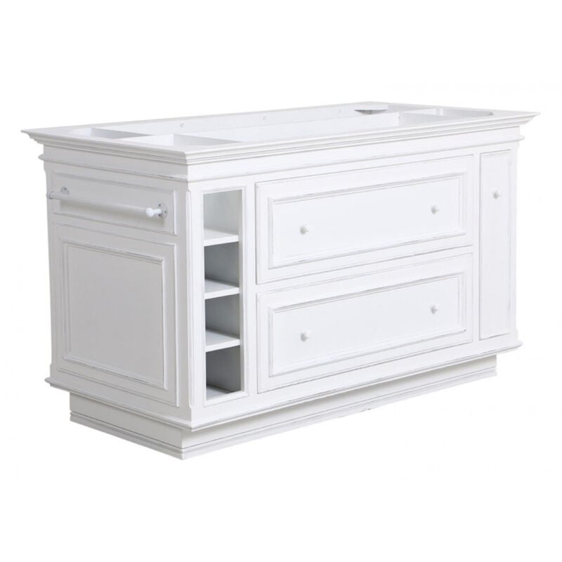 Ilot central - MDF - Blanc - Interior's