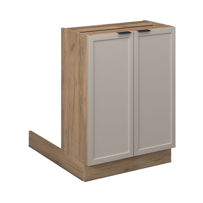 Lot de cuisine Fame-Line, GrisBeige, 60 cm sans plan de travail Vicco