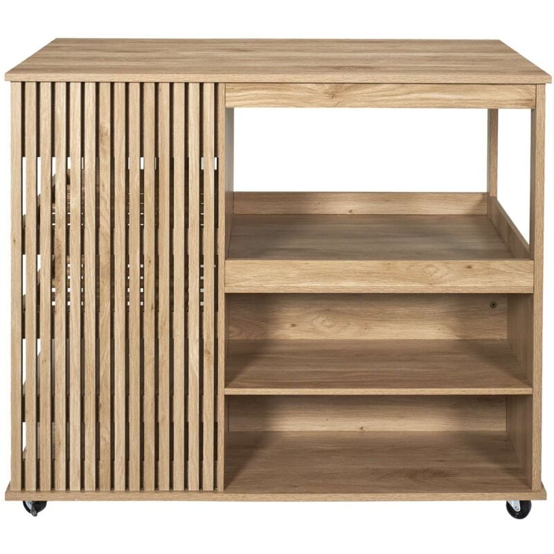 Ilot de cuisine Saulk en bois