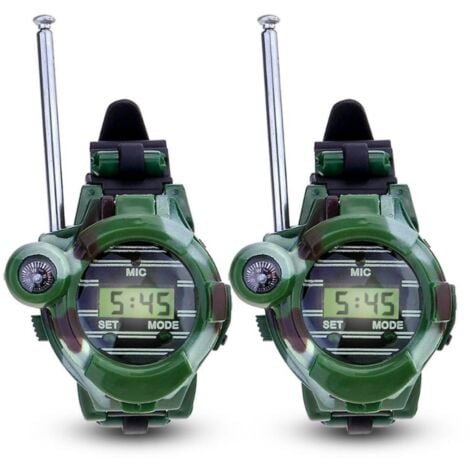 ILoveMilan Jouets pour enfants, montres pour enfants, talkies-walkies pour enfants, montres militaires, talkies-walkies en plastique A