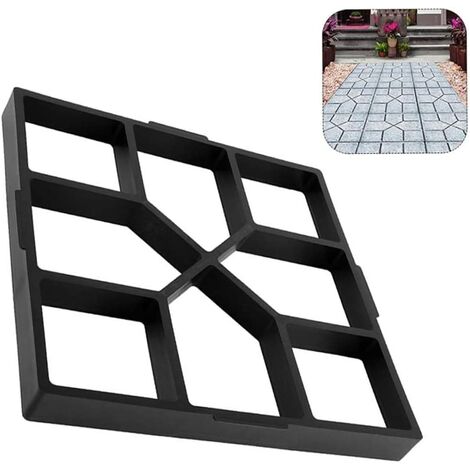 ILoveMilan Moule à Pavé Jardin en Plastique 45×45 cm Moulle Pavé Beton Chemin DIY Moule Réutilisable Moulle de Pavage pour la Conception de Chemins