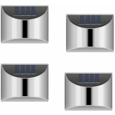 AHNUNVA Solar-Pfostenlichter Zaunpfosten für Garten, Solar-Pfosten-Kappenleuchten automatisches Ein- und Ausschalten wasserdicht LED-Licht 