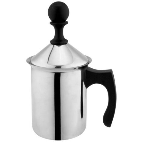 ILSA Breakfast Cappucciniera, Montalatte, Doppio Filtro, Acciaio Inox 18/10, Tazze 3, cl 40