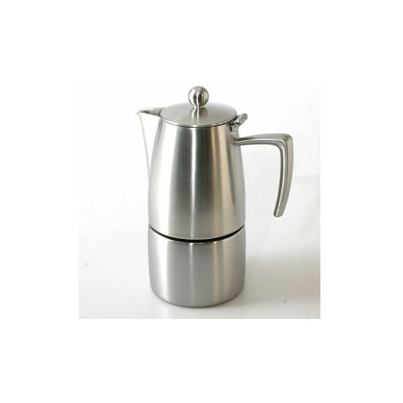 Image of Caffettiera Moka 10 tazze per induzione in acciaio inox satinato - Ilsa