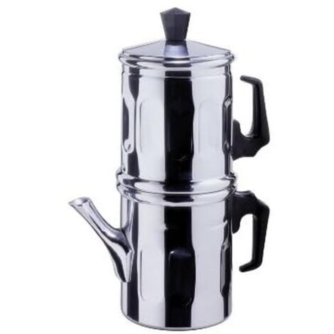 ILSA Caffettiera Napoletana Diamante, Alluminio, Tazze 9, cl 60