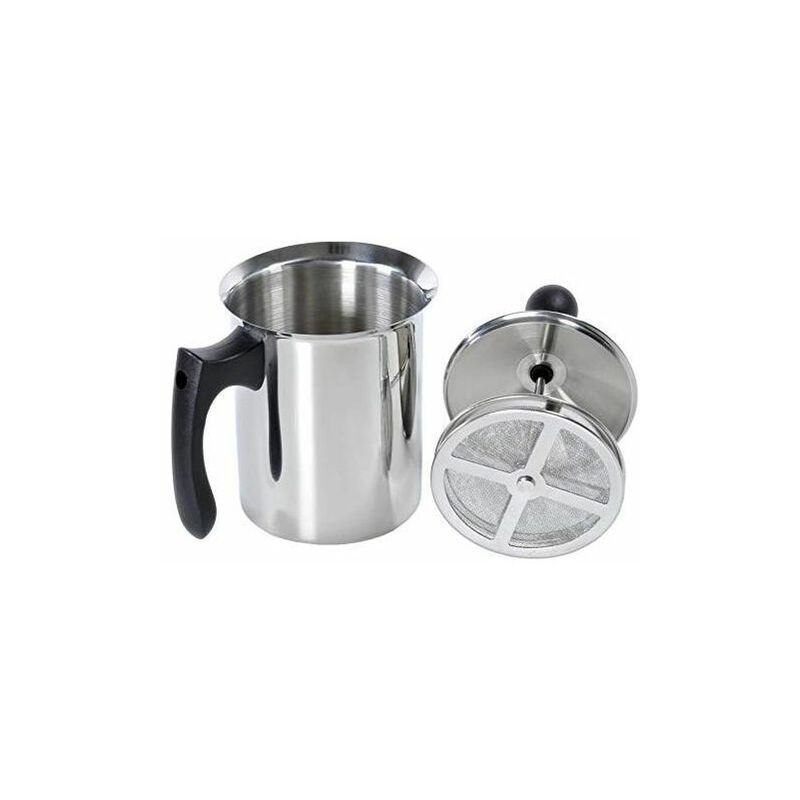 Frabosk Montalatte Cappuccino Creamer 3 Tazze Exclusive Milano INOX 8 cm