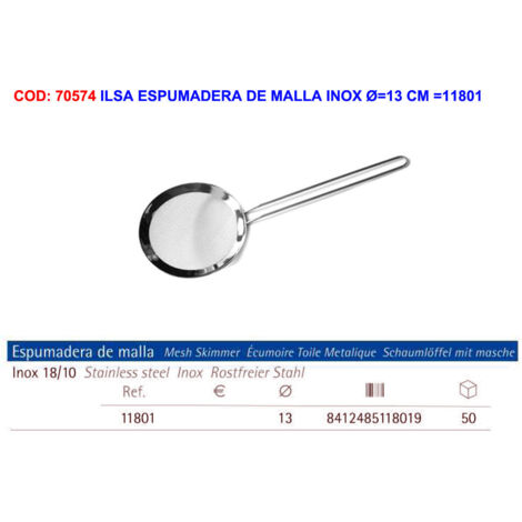 ILSA ilsa espumadera de malla inox ø 13 cm 11801 , ilsa espumadera de malla inox ø 13 cm 11801