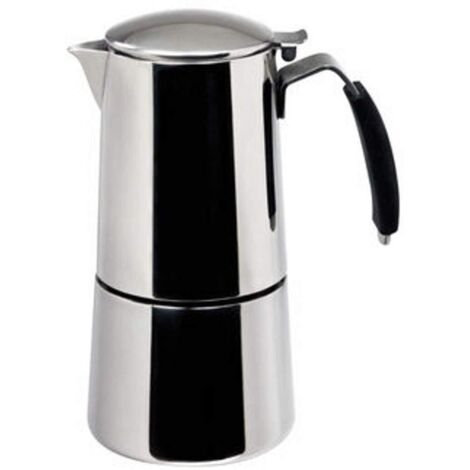 Ilsa Omnia Caffettiera Espresso, Acciaio Inossidabile, Argento, 2 Tazze