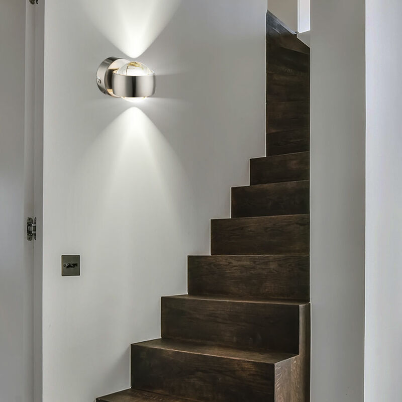 

Iluminación de pared LED de alta calidad ARRIBA ABAJO focos luminaria de lámpara de bola de cristal