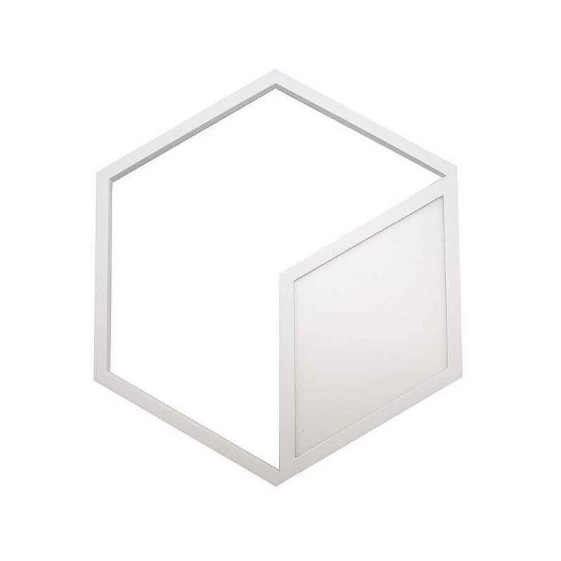 

Iluminación de pared o techo aplique KUBICK blanco led 26w Mantra