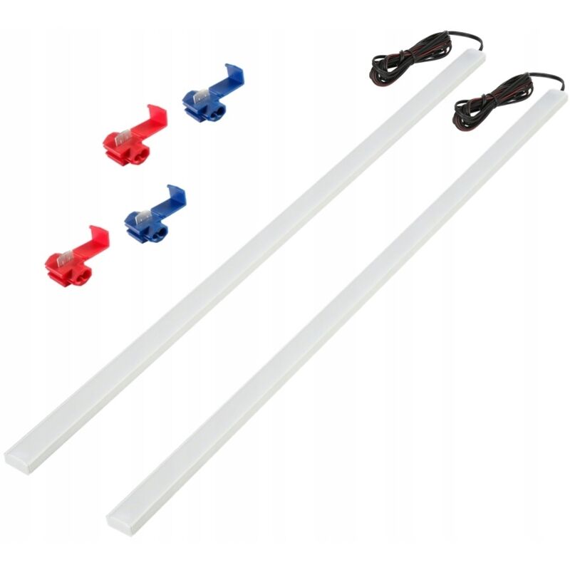 Iluminaci贸n LED para cabina de coche, furgoneta, zona de carga, 2x50cm PL12