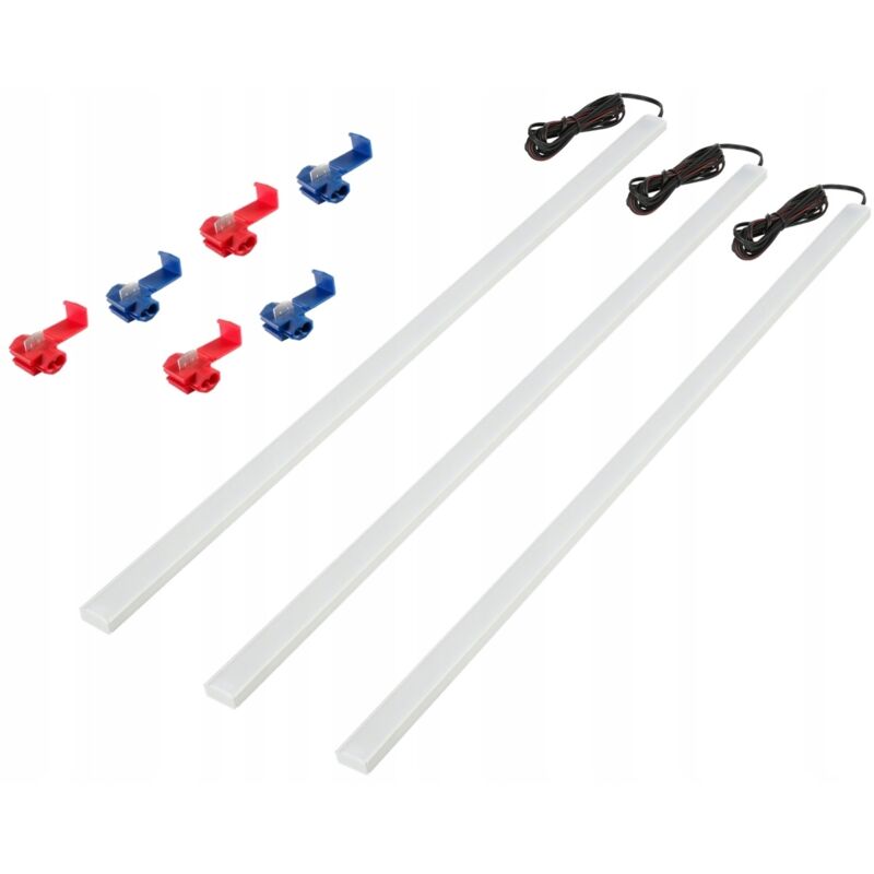 Iluminaci贸n LED para cabina de coche, furgoneta, zona de carga, 3x50cm PL12